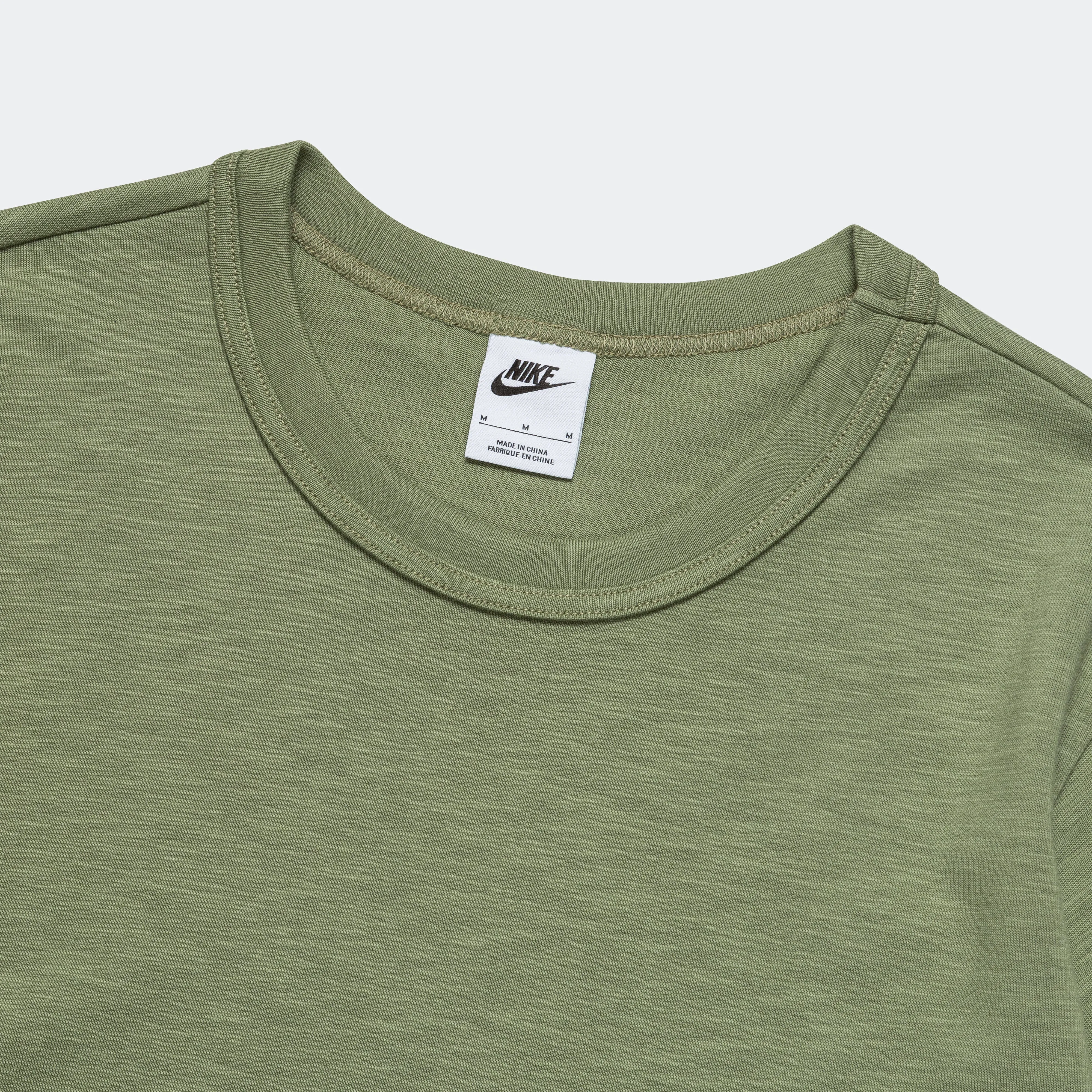 Nike Life SS Haut en Maille - Vert Pétrole