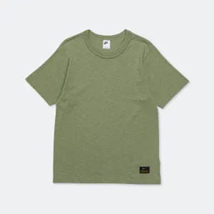 Nike Life SS Haut en Maille - Vert Pétrole