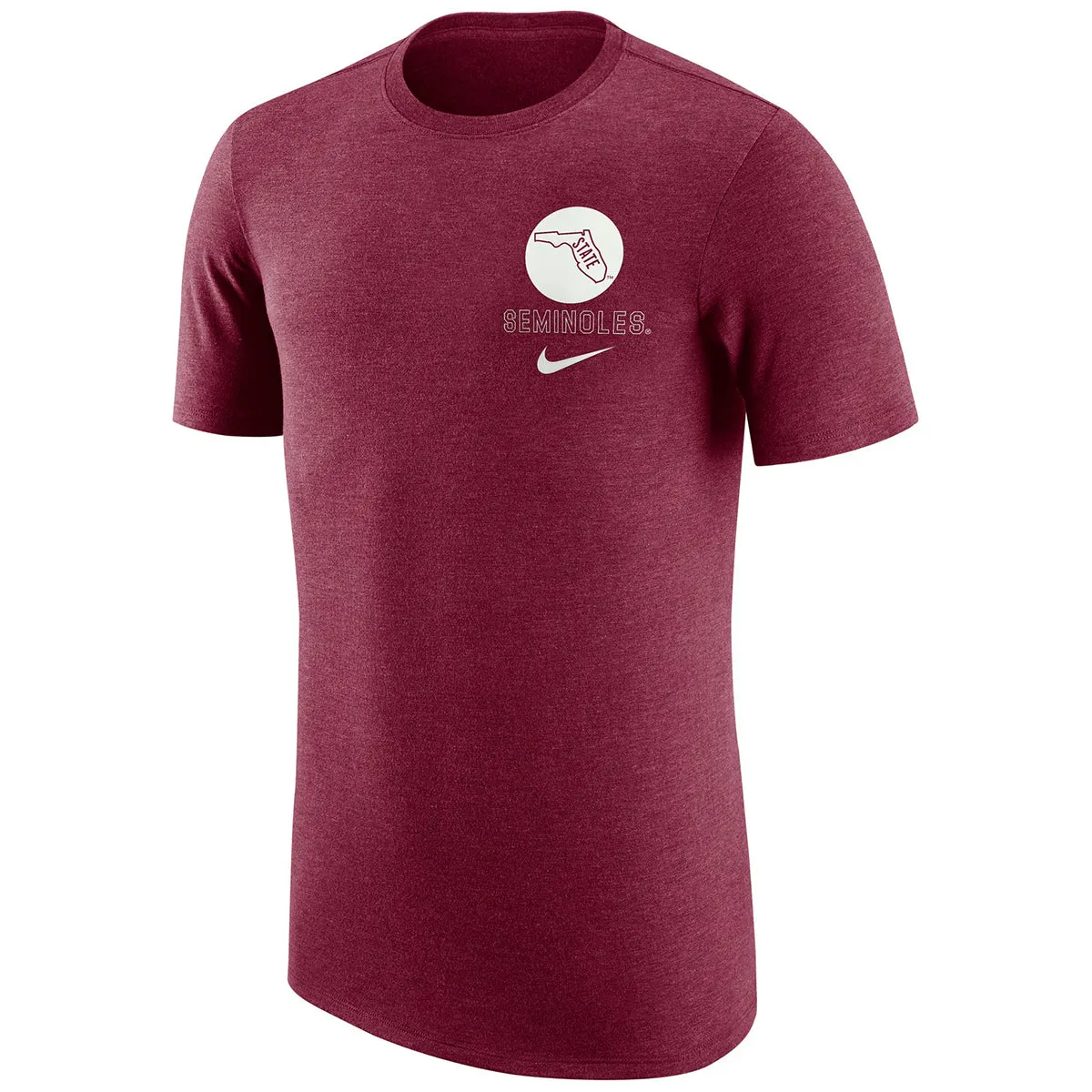 T-shirt rétro à manches courtes en tri-matière Nike Hommes avec motif State of Florida/Seminoles - Grenat