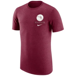 T-shirt rétro à manches courtes en tri-matière Nike Hommes avec motif State of Florida/Seminoles - Grenat