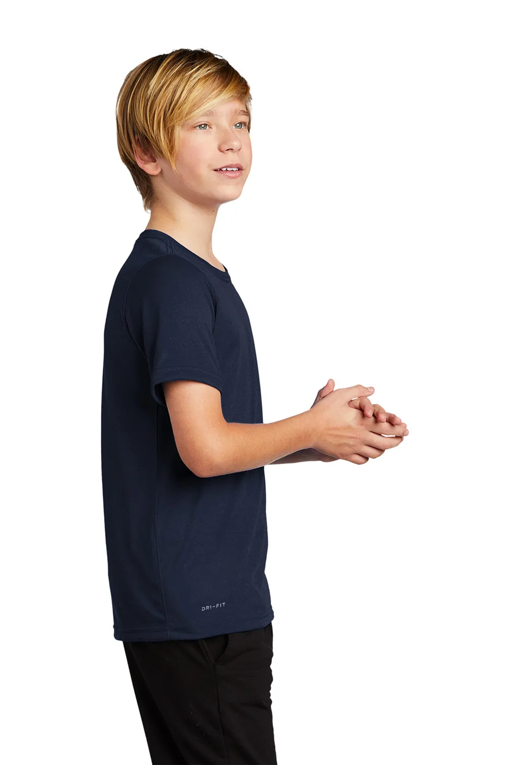 Nike Youth Team rLegend Dri-Fit T-shirt à manches courtes et col rond - Bleu marine universitaire
