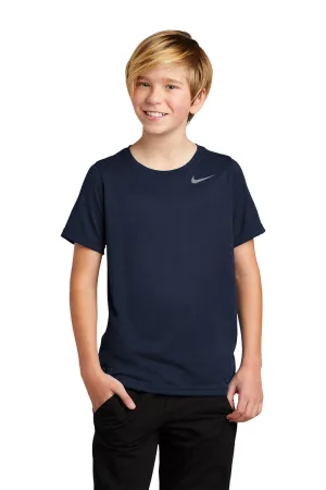 Nike Youth Team rLegend Dri-Fit T-shirt à manches courtes et col rond - Bleu marine universitaire