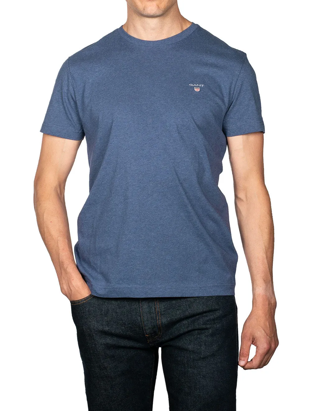 T-shirt original Jeans foncés bleu mélangé