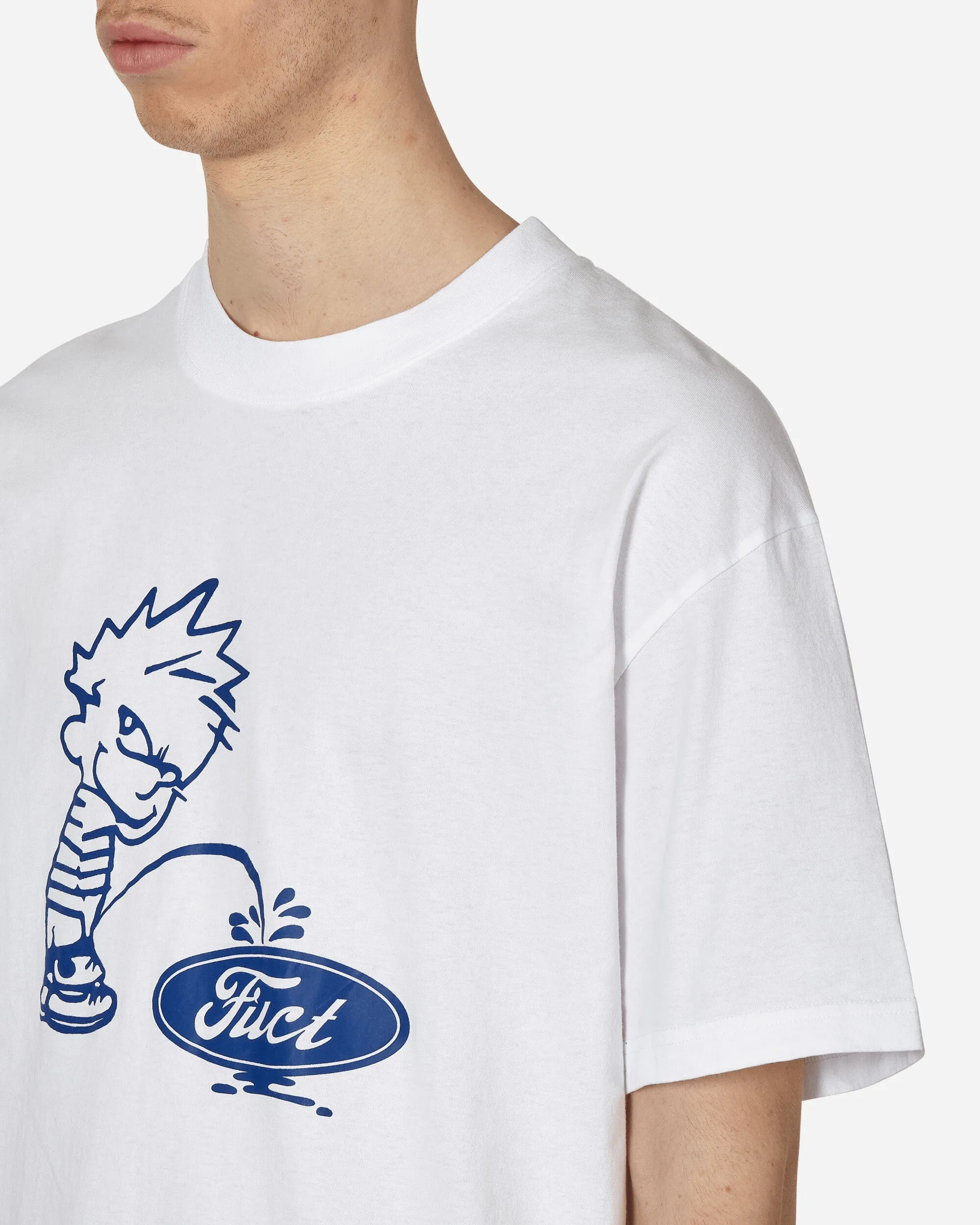 T-shirt Blanc Oval Pee Boy