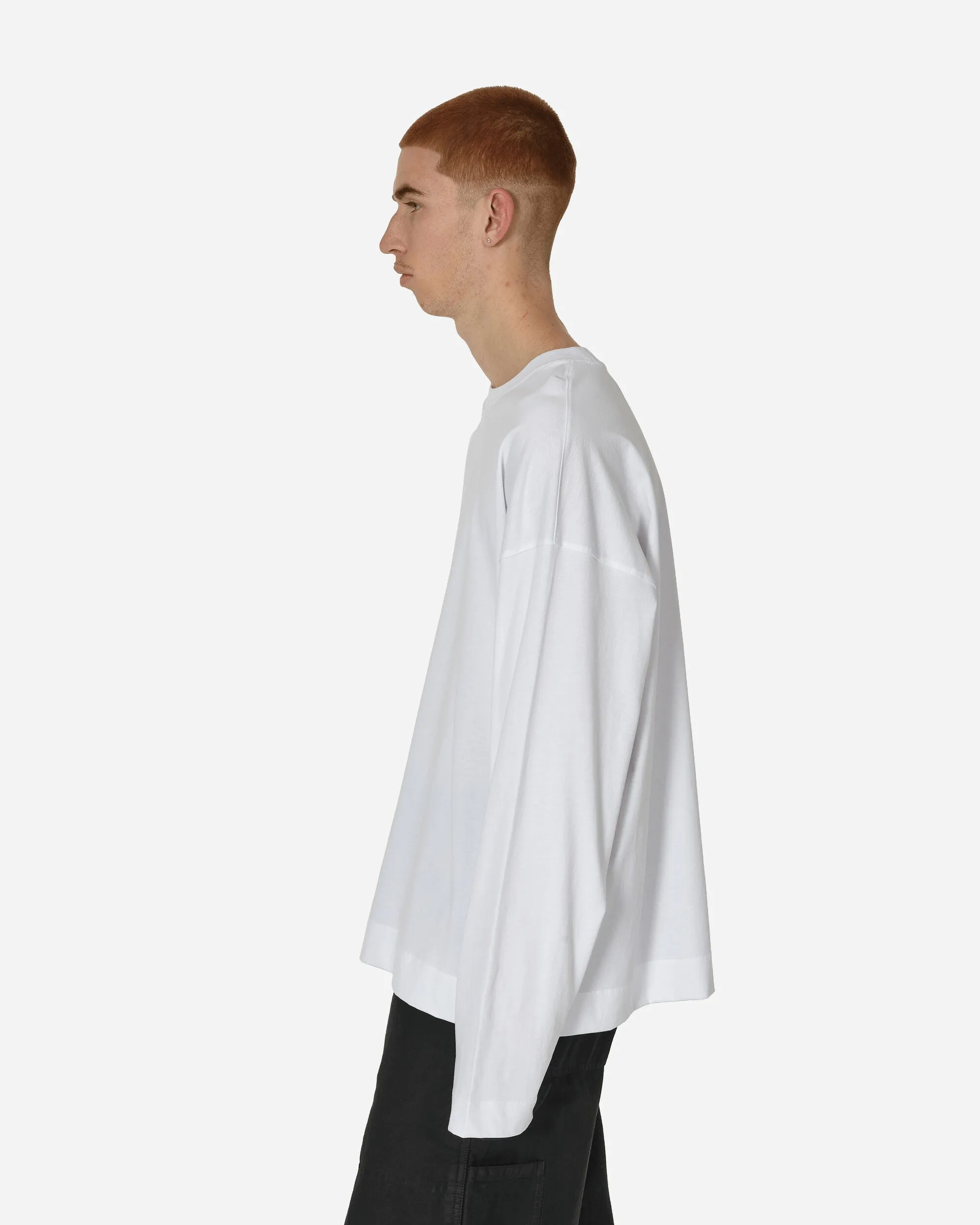 T-shirt manches longues oversize blanc
