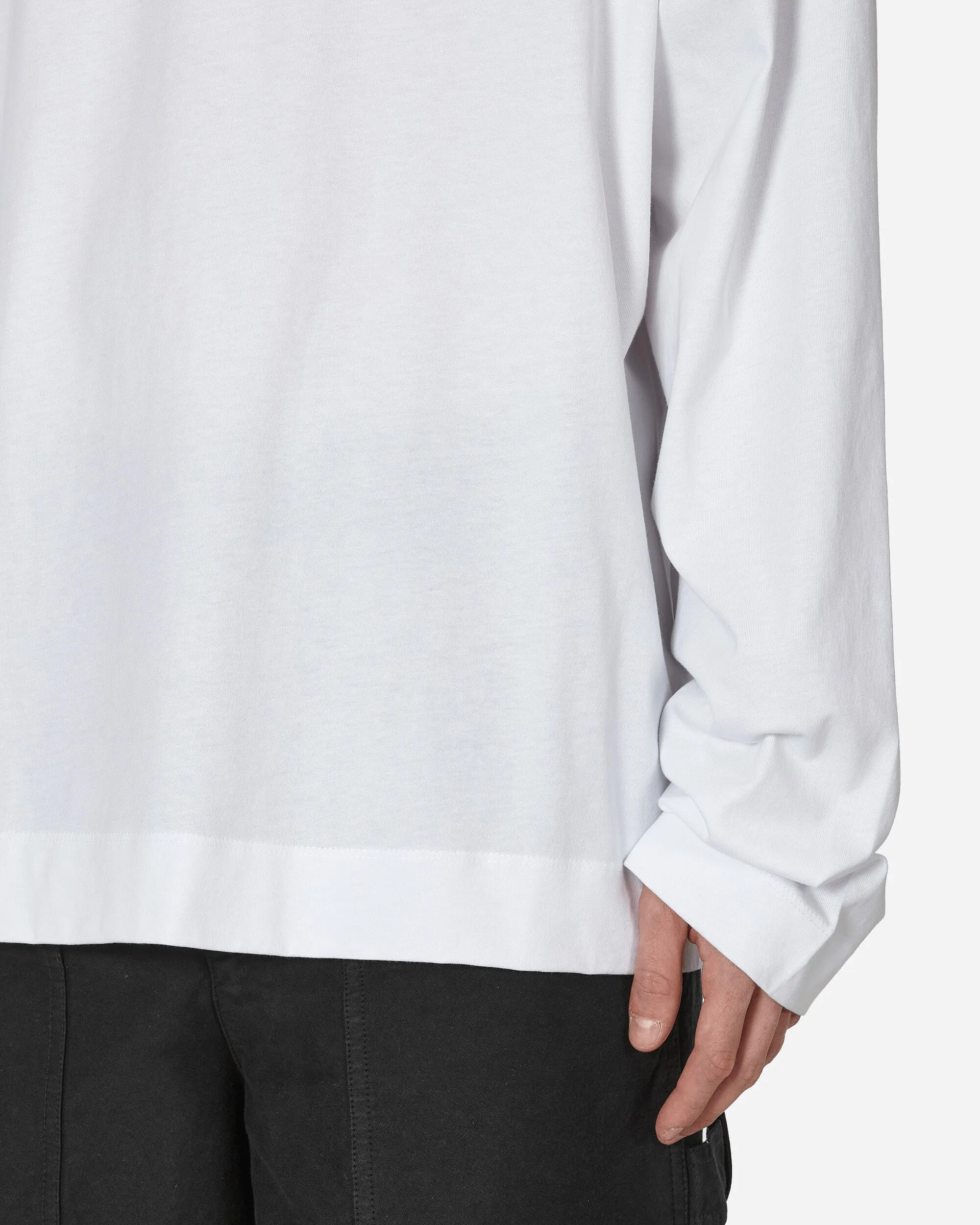 T-shirt manches longues oversize blanc