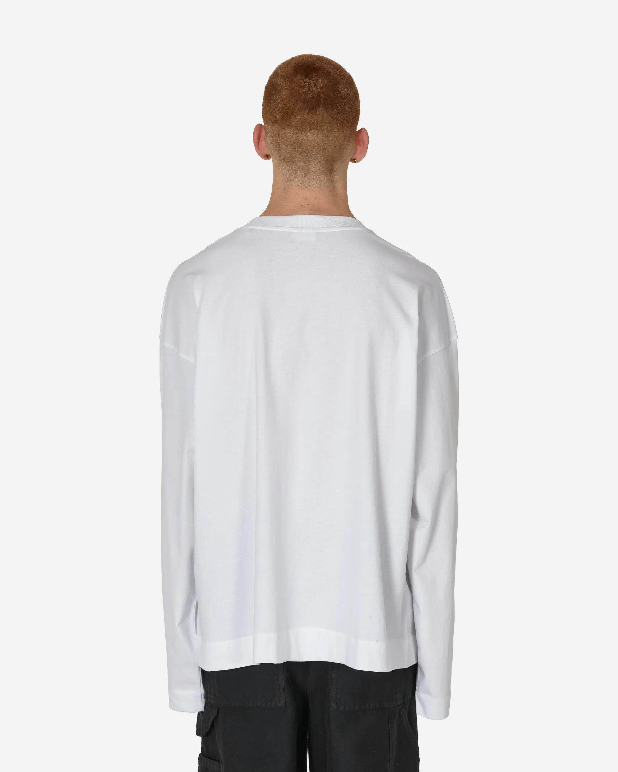 T-shirt manches longues oversize blanc