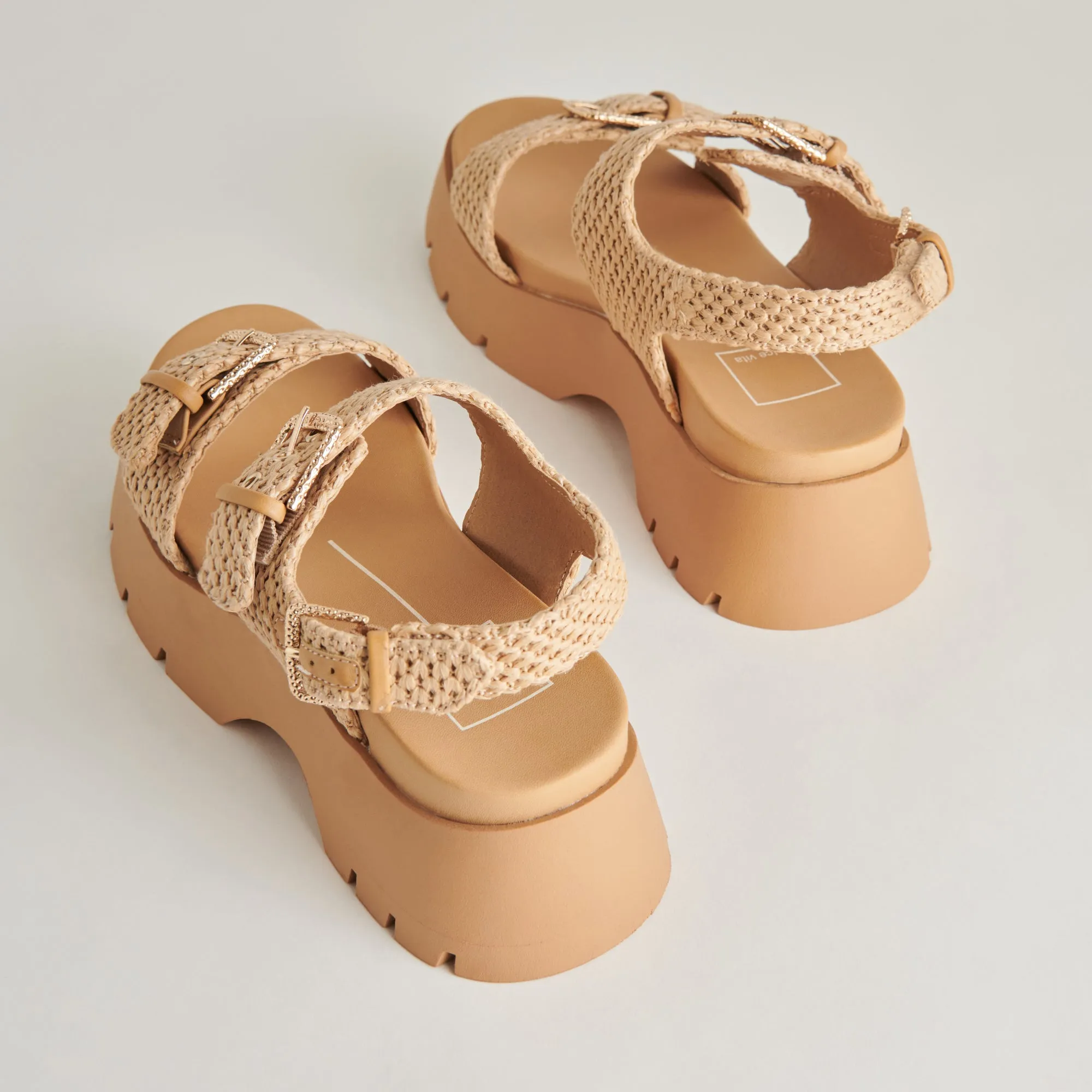 SANDALES PALDA EN RAFFIA NATUREL