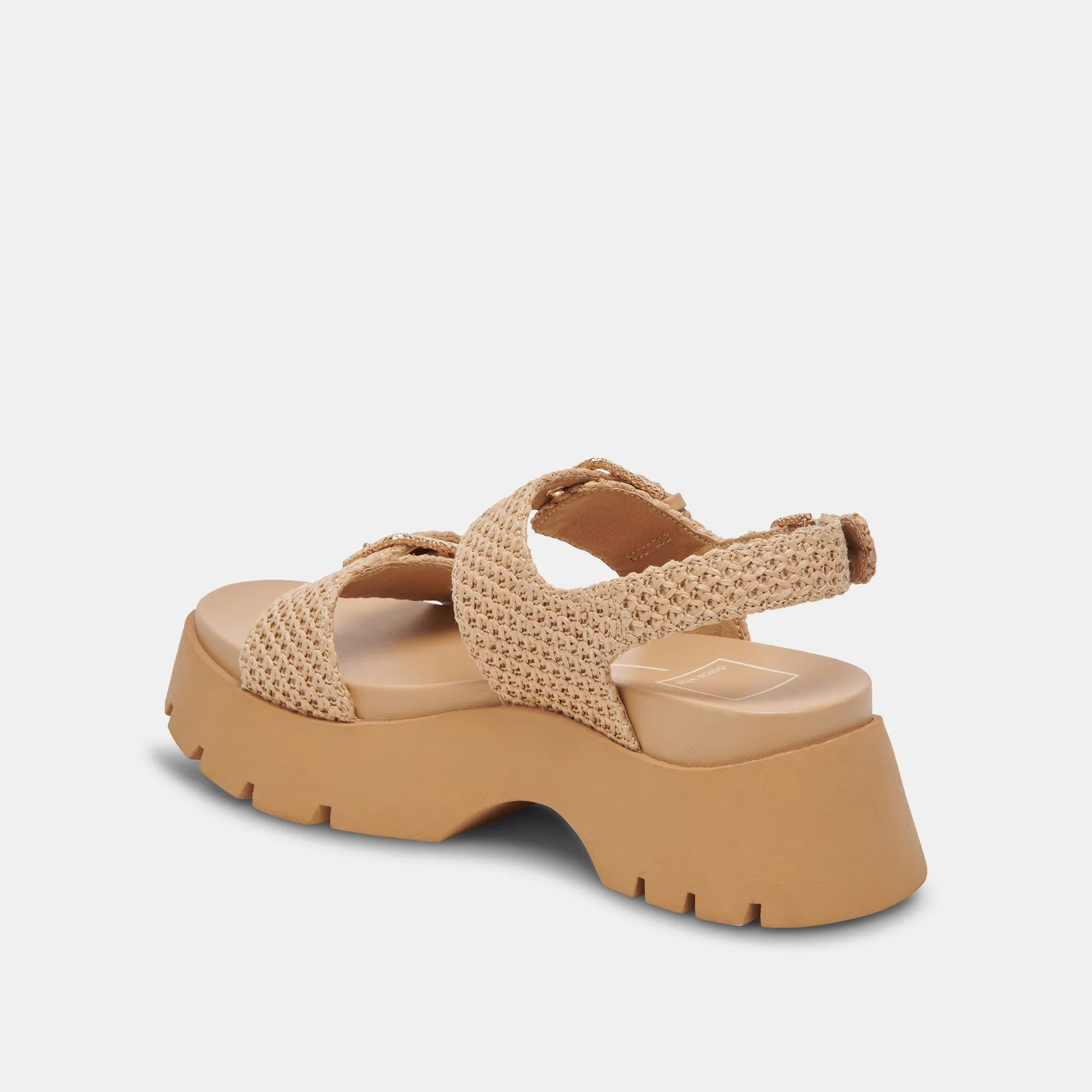 SANDALES PALDA EN RAFFIA NATUREL