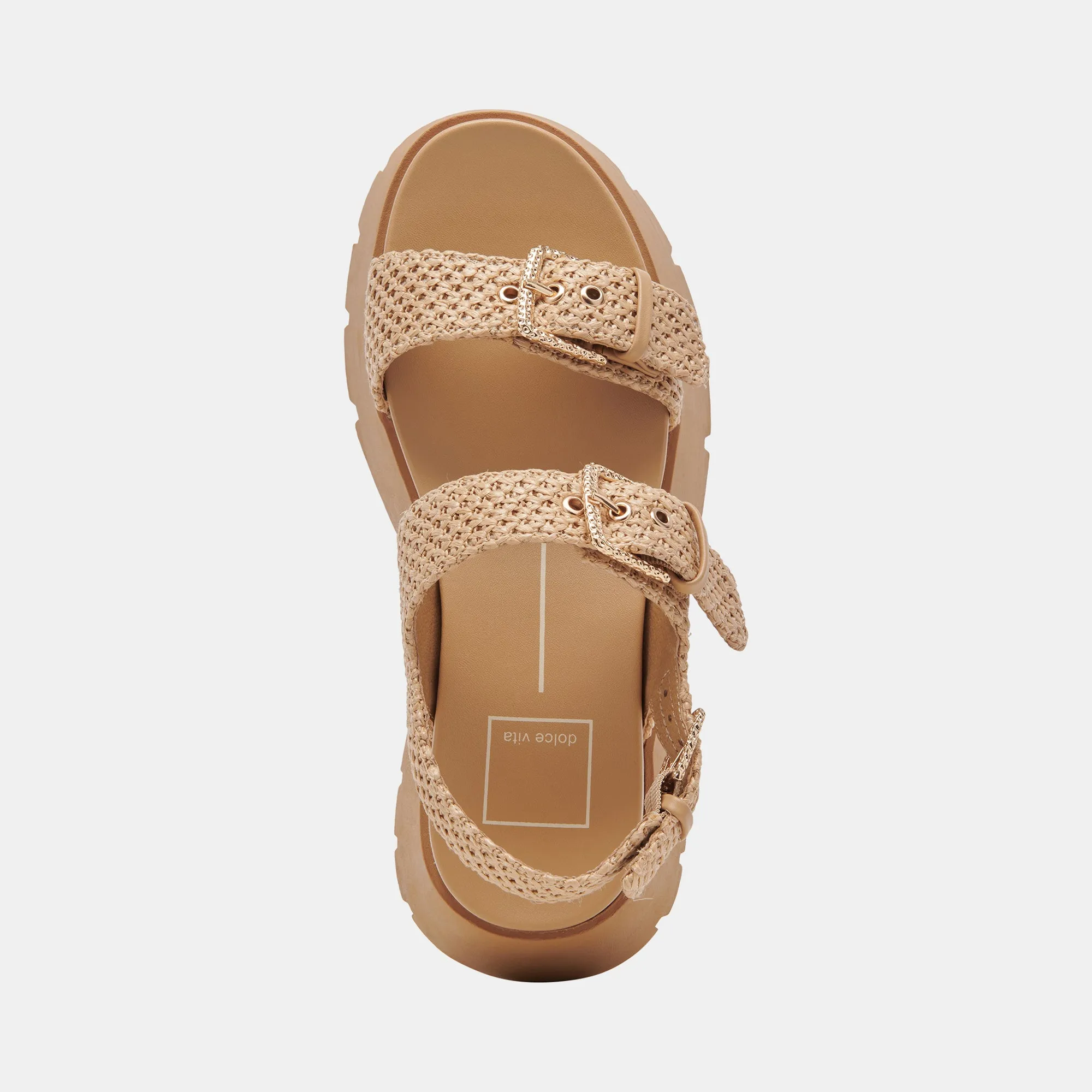 SANDALES PALDA EN RAFFIA NATUREL