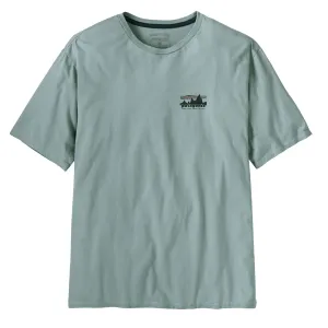 T-shirt bio Patagonia '73 Skyline Bleu thermique