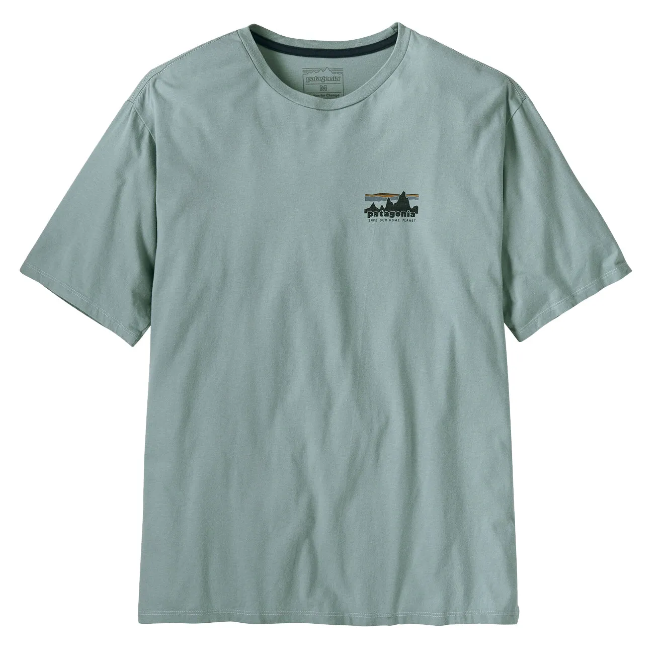 T-shirt bio Patagonia '73 Skyline Bleu thermique
