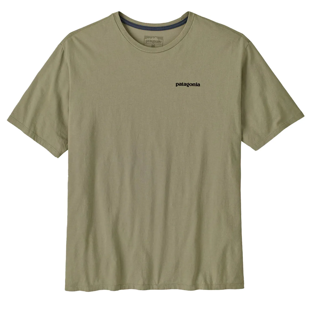 T-shirt Bio Patagonia Home Water Trout Vert Roche de Rivière