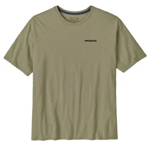 T-shirt Bio Patagonia Home Water Trout Vert Roche de Rivière