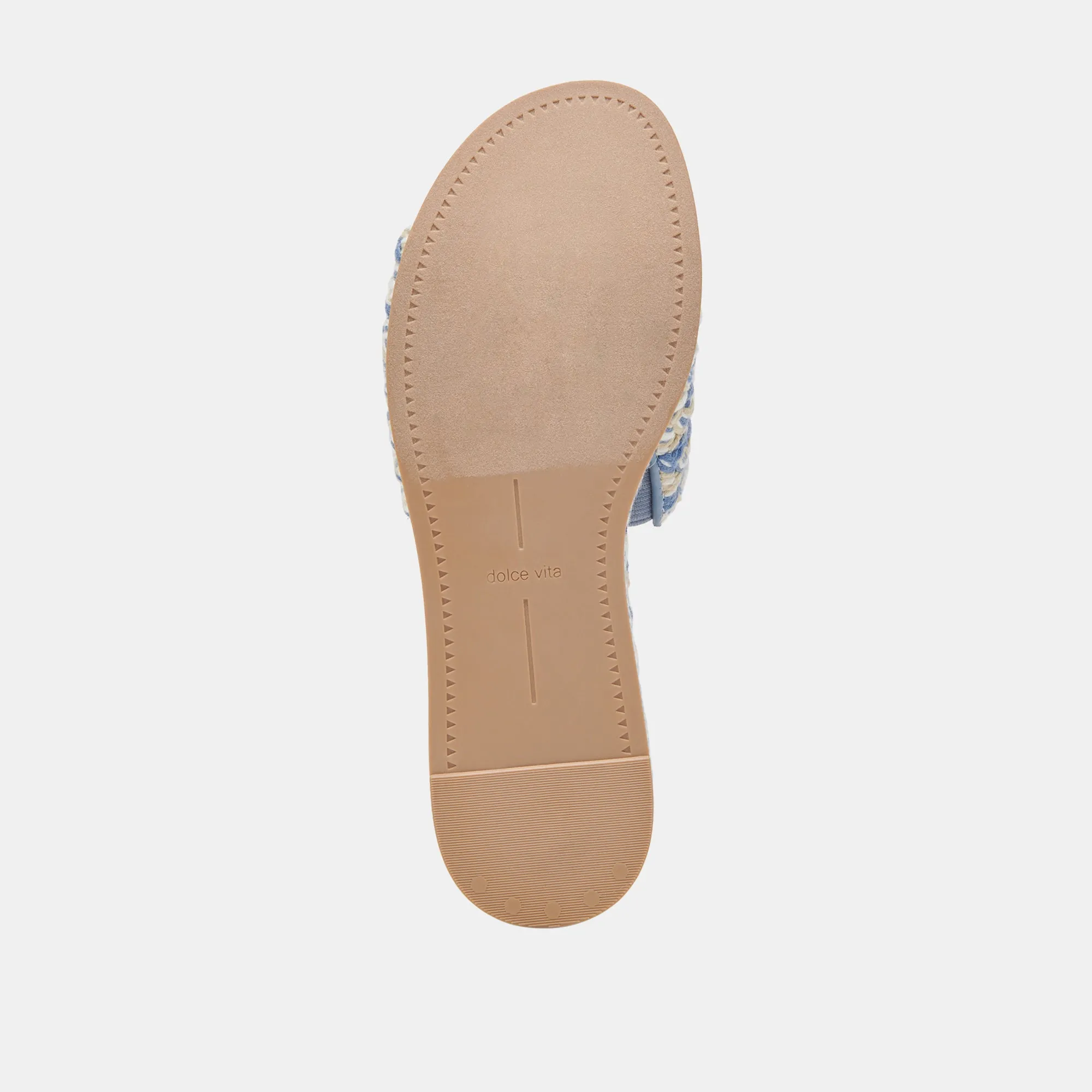 PAZLI SANDALES BLEU MULTI TISSÉ