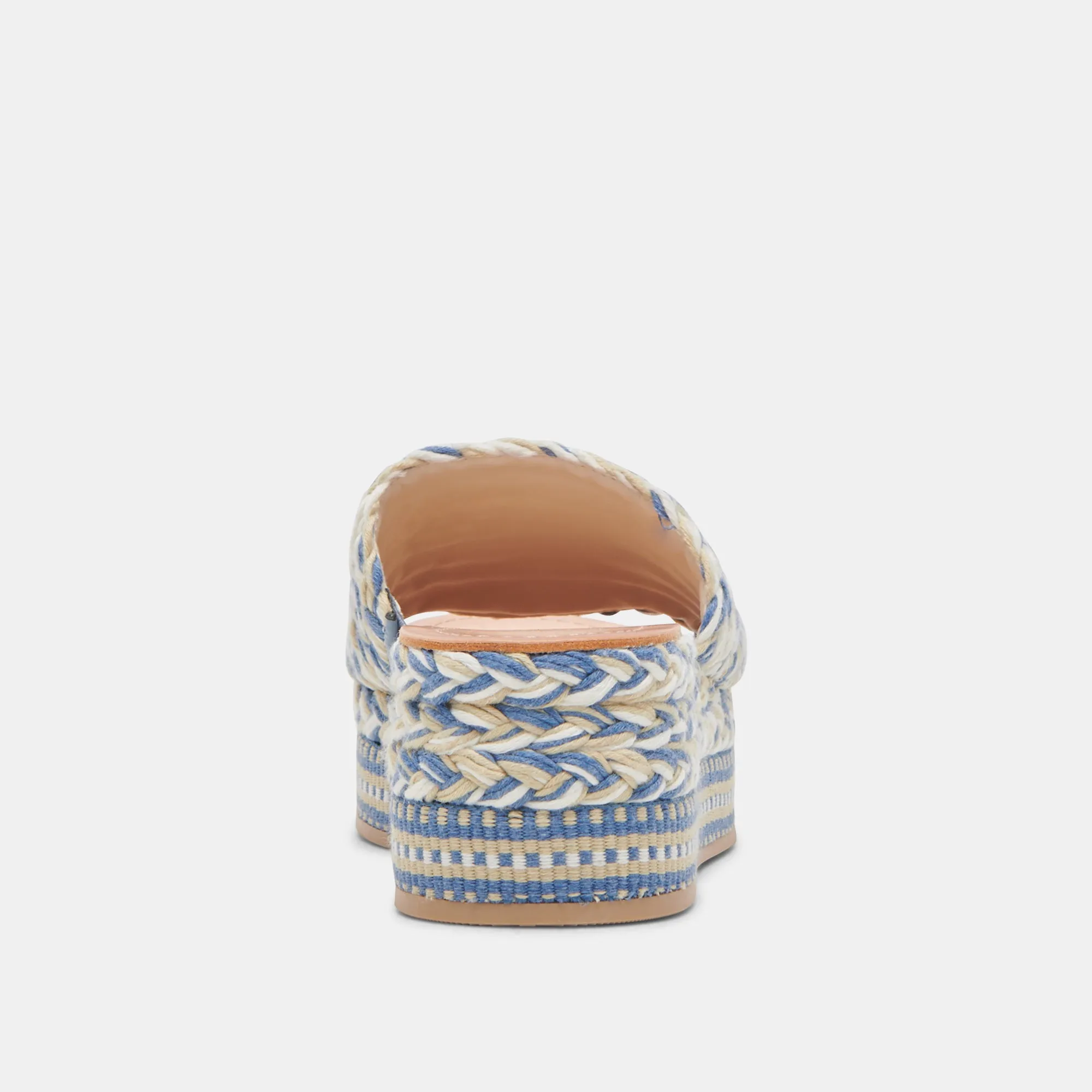PAZLI SANDALES BLEU MULTI TISSÉ