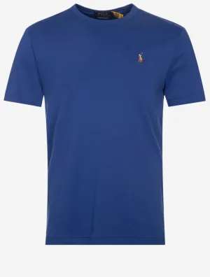 T-shirt Pima à manches courtes Bleu