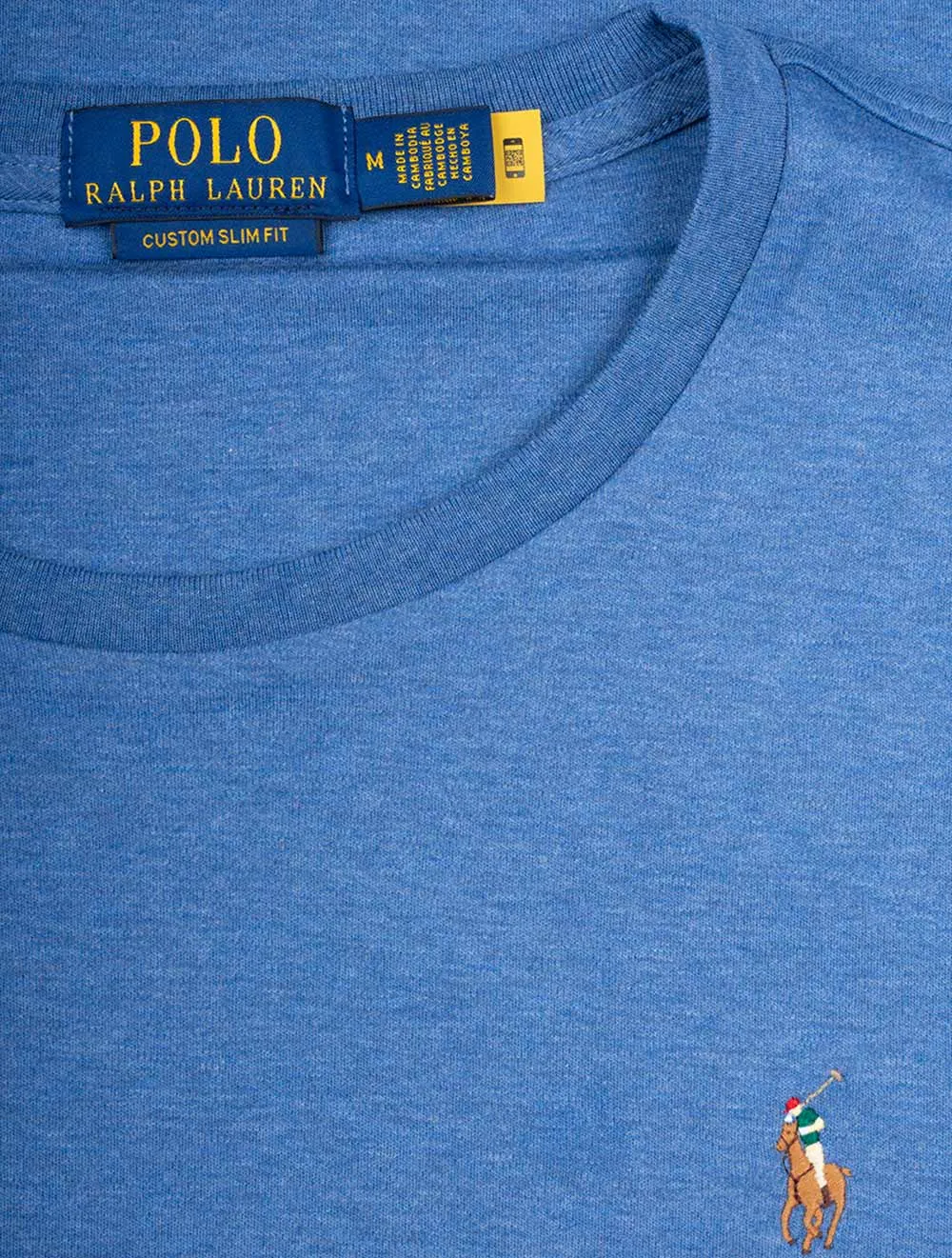 T-shirt Pima à manches courtes Bleu