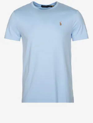 T-shirt Pima à manches courtes Bleu