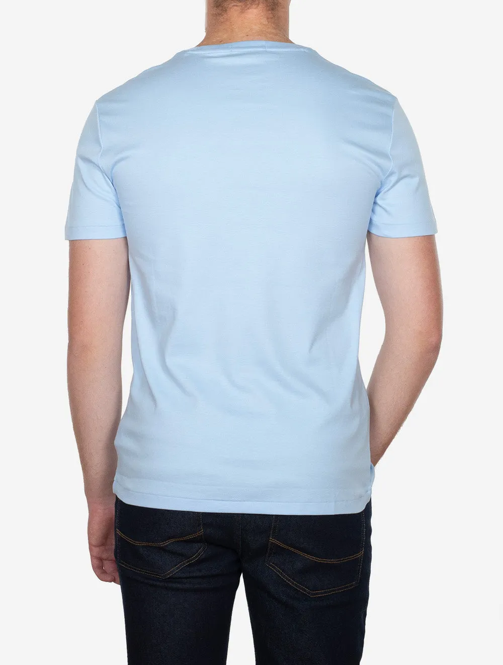 T-shirt Pima à manches courtes Bleu