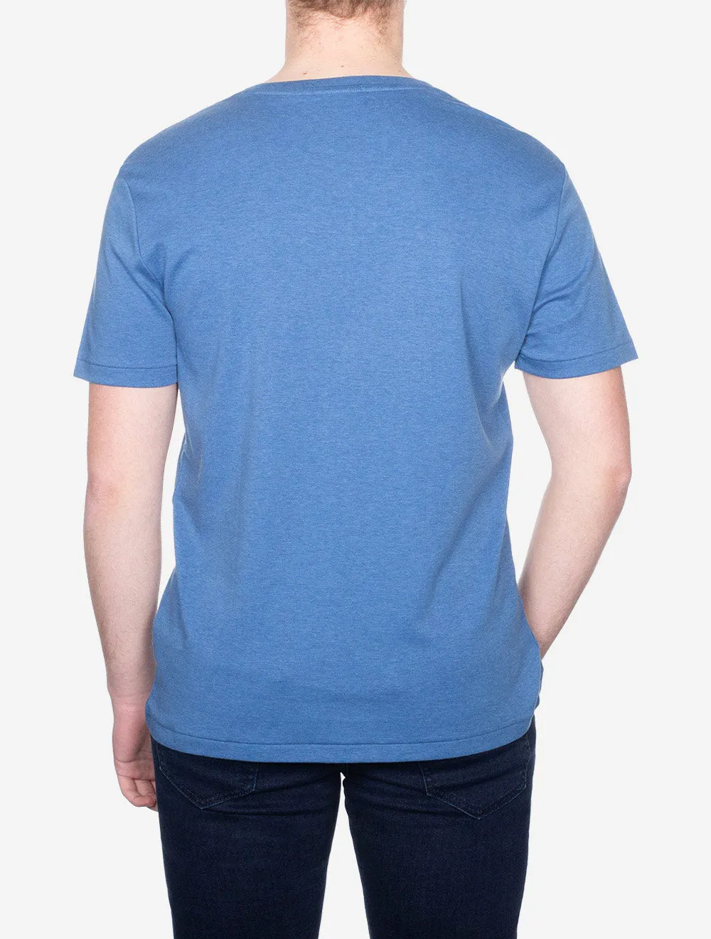 T-shirt Pima à manches courtes Bleu