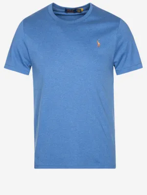 T-shirt Pima à manches courtes Bleu