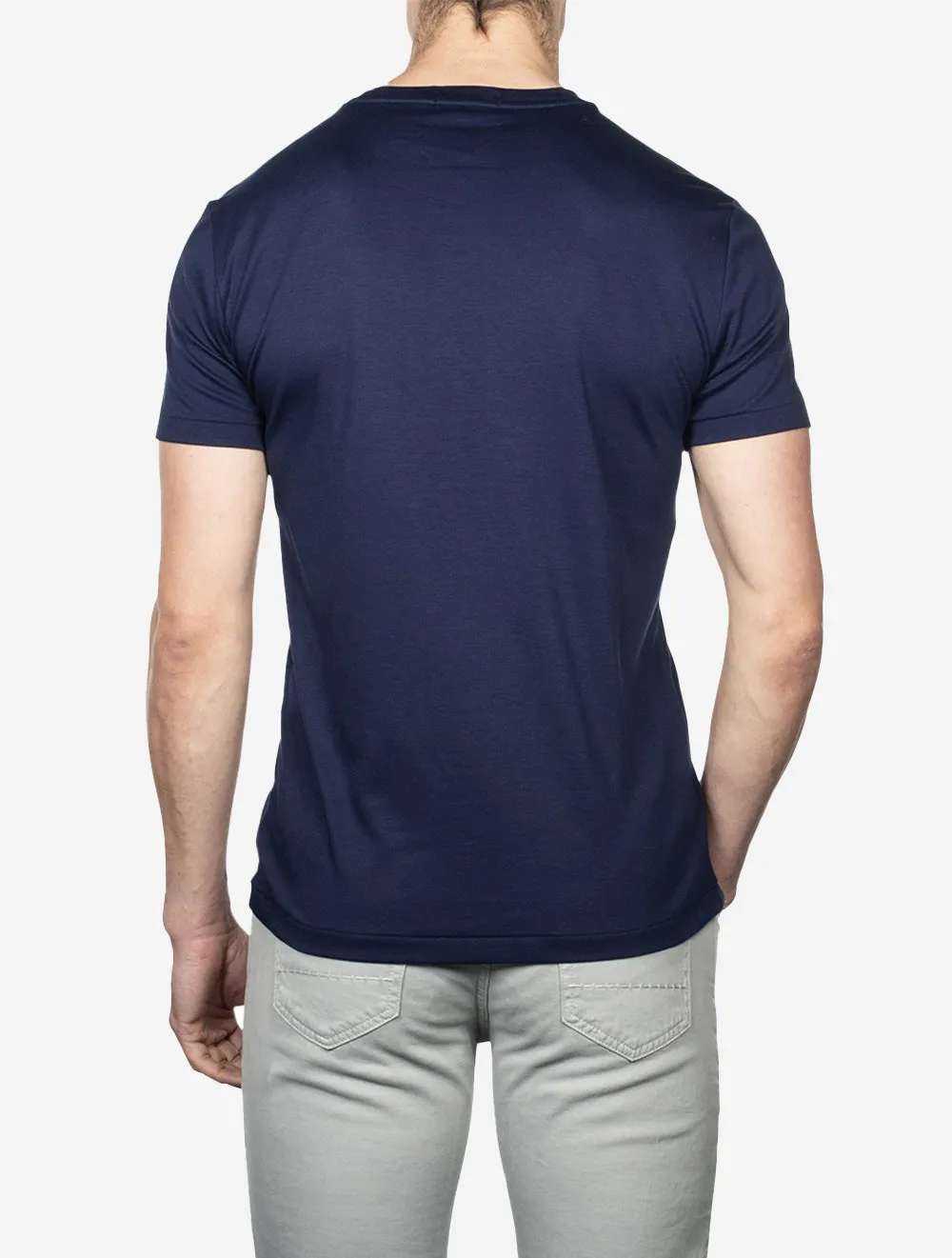 T-shirt Pima à manches courtes Cruise Navy