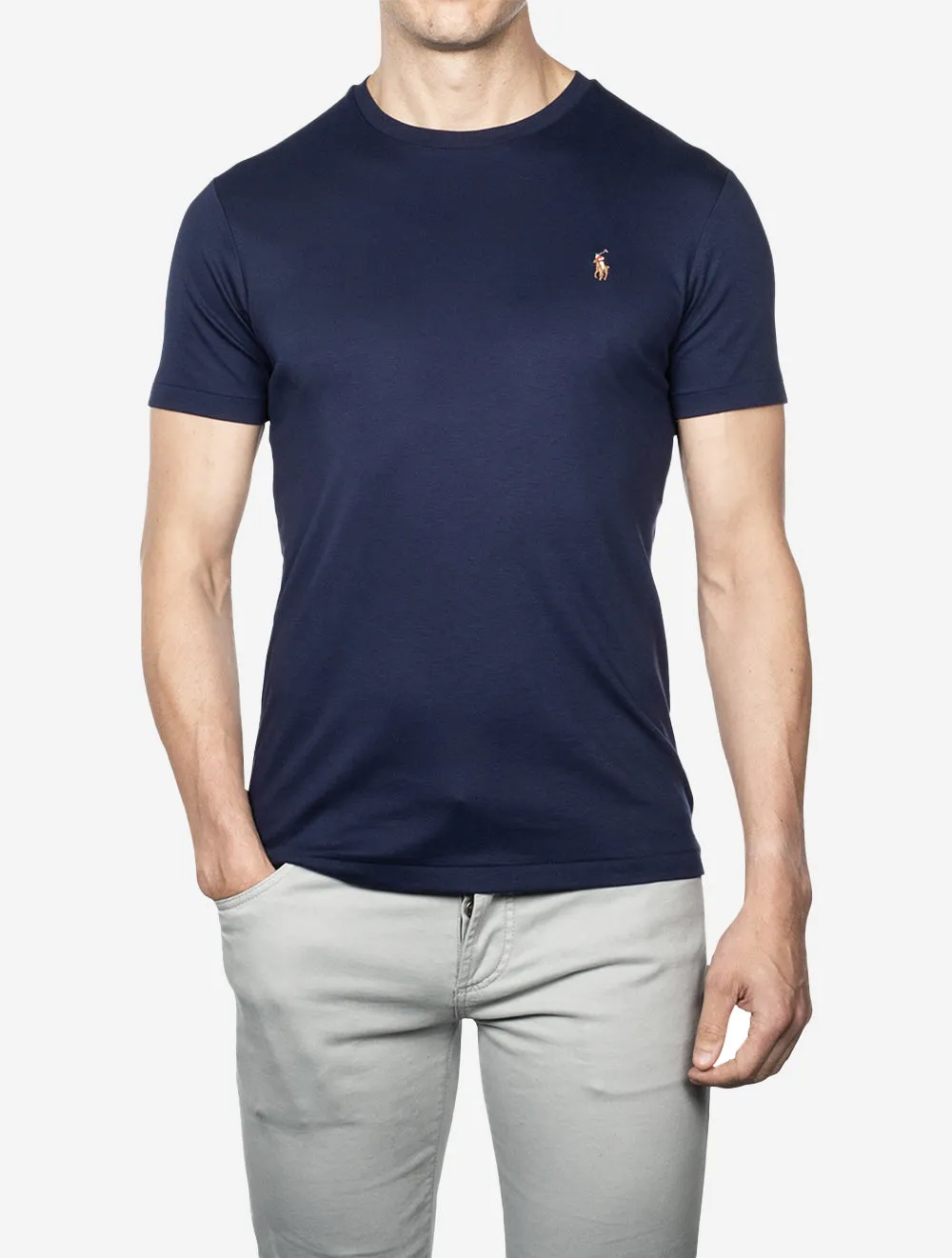 T-shirt Pima à manches courtes Cruise Navy