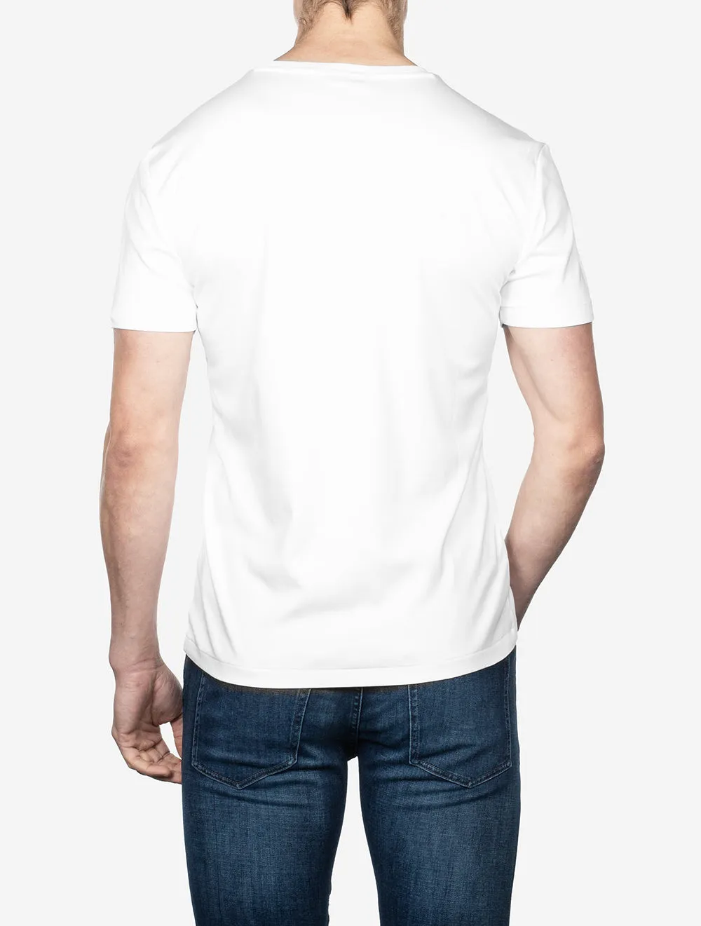 T-shirt Pima à manches courtes Blanc