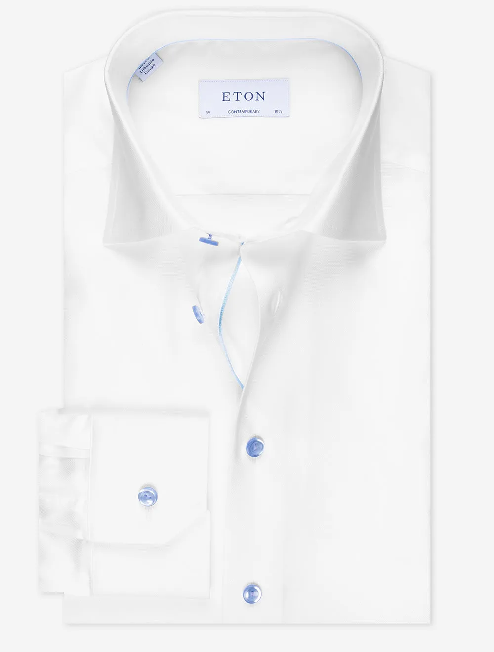 Chemise contemporaine Pinhead Blanc - Coupe ajustée