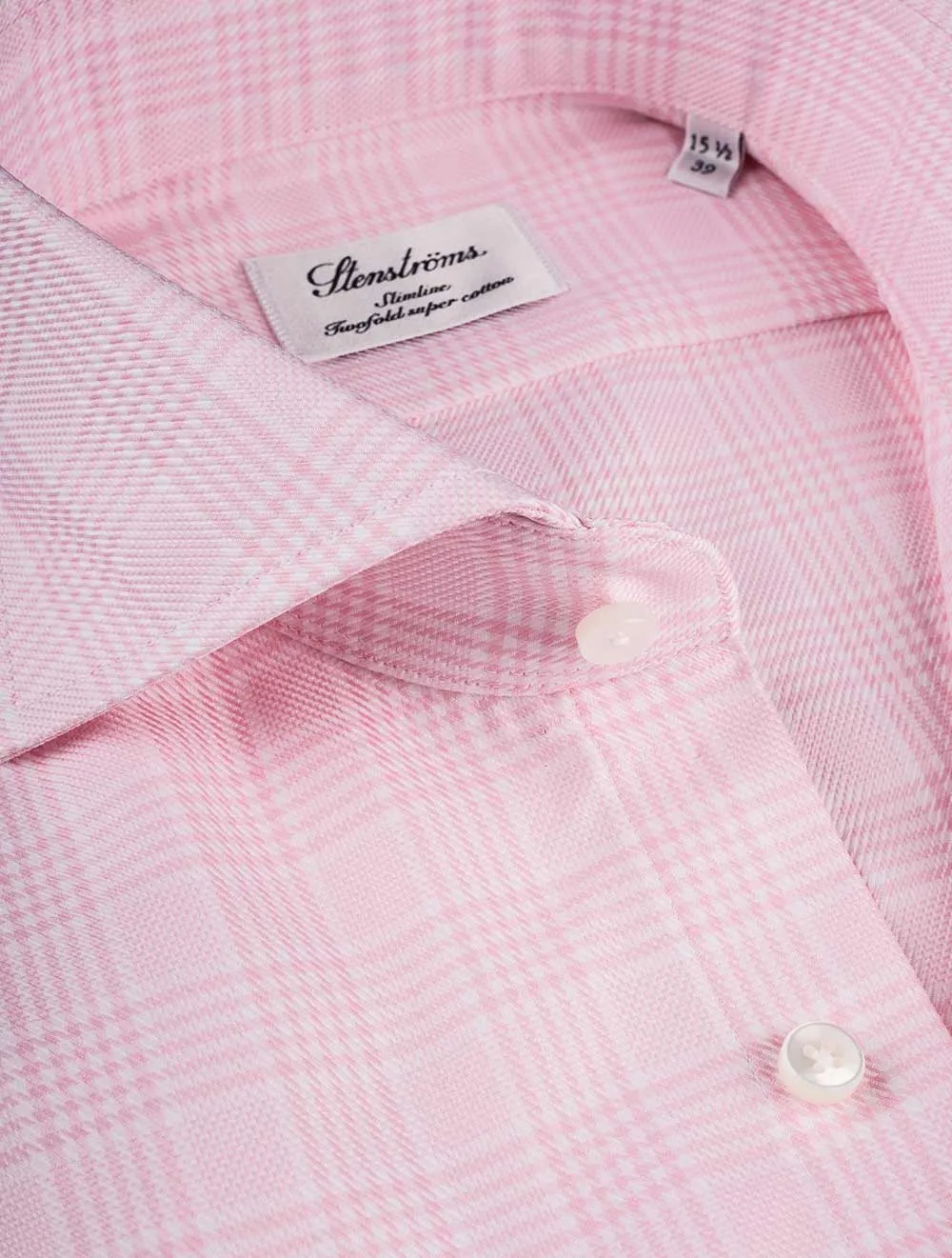 Chemise Slim Fit à Carreaux Rose Glen