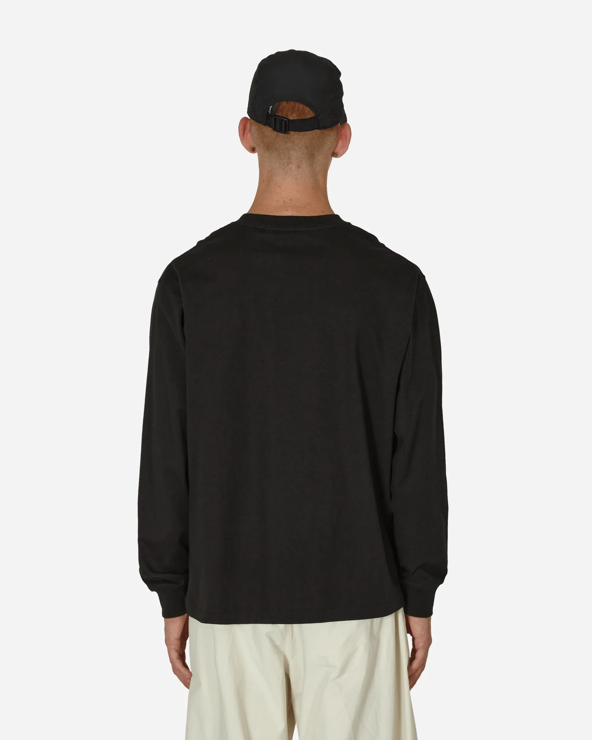 T-shirt manches longues avec poche Noir