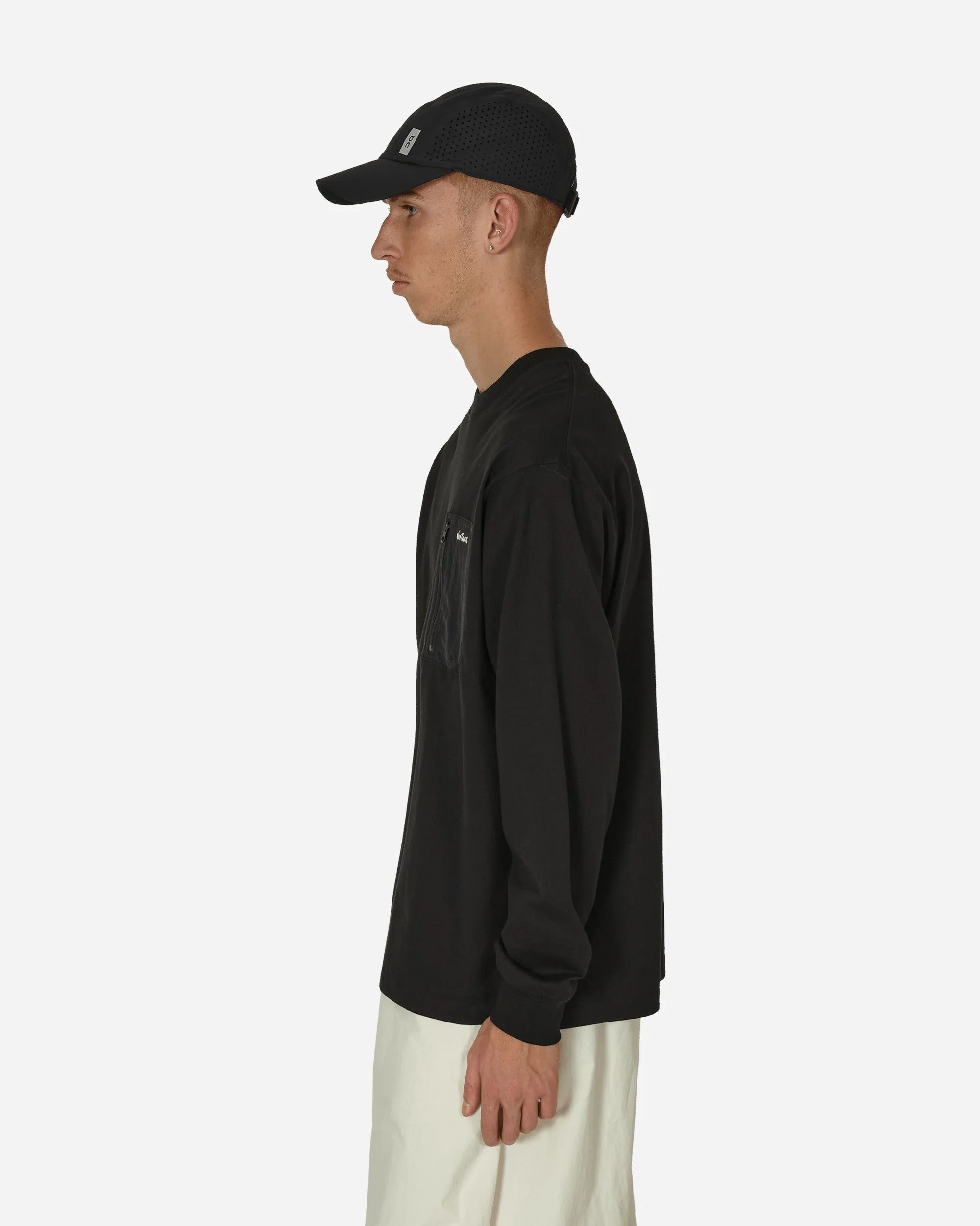 T-shirt manches longues avec poche Noir