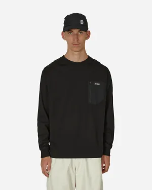 T-shirt manches longues avec poche Noir