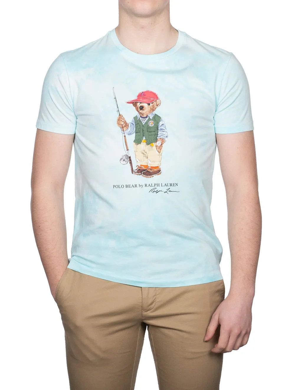T-shirt Polo Bear Tie-Dye Bleu