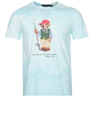 T-shirt Polo Bear Tie-Dye Bleu