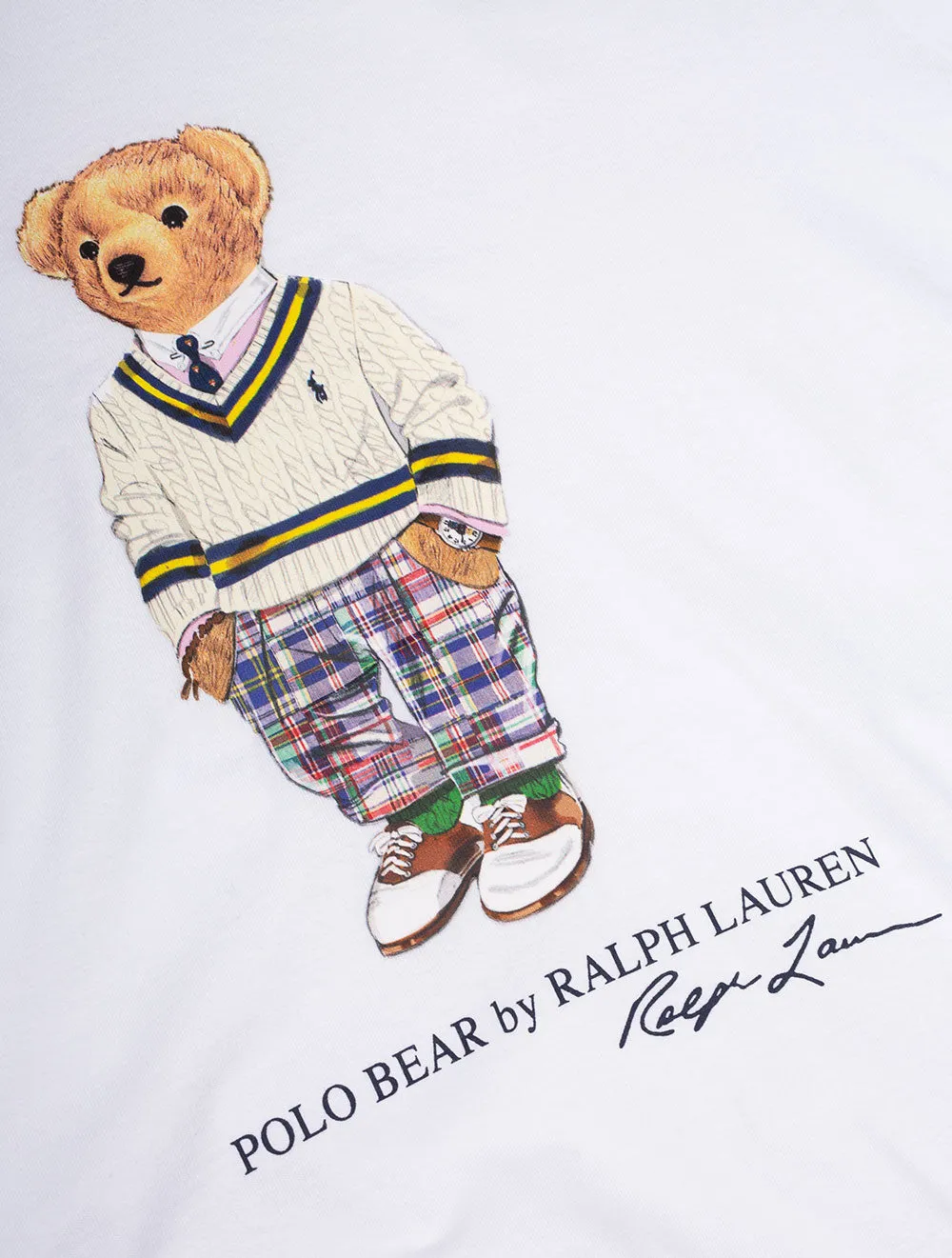 T-shirt Tie-Dye Blanc à l'effigie du Polo Bear