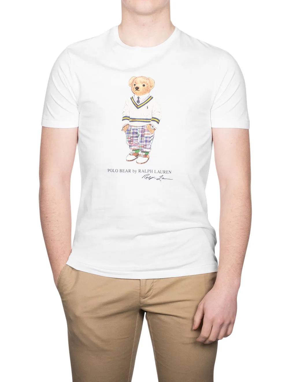 T-shirt Tie-Dye Blanc à l'effigie du Polo Bear