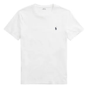 Polo Ralph Lauren T-Shirt en Coton Custom Slim Fit Blanc