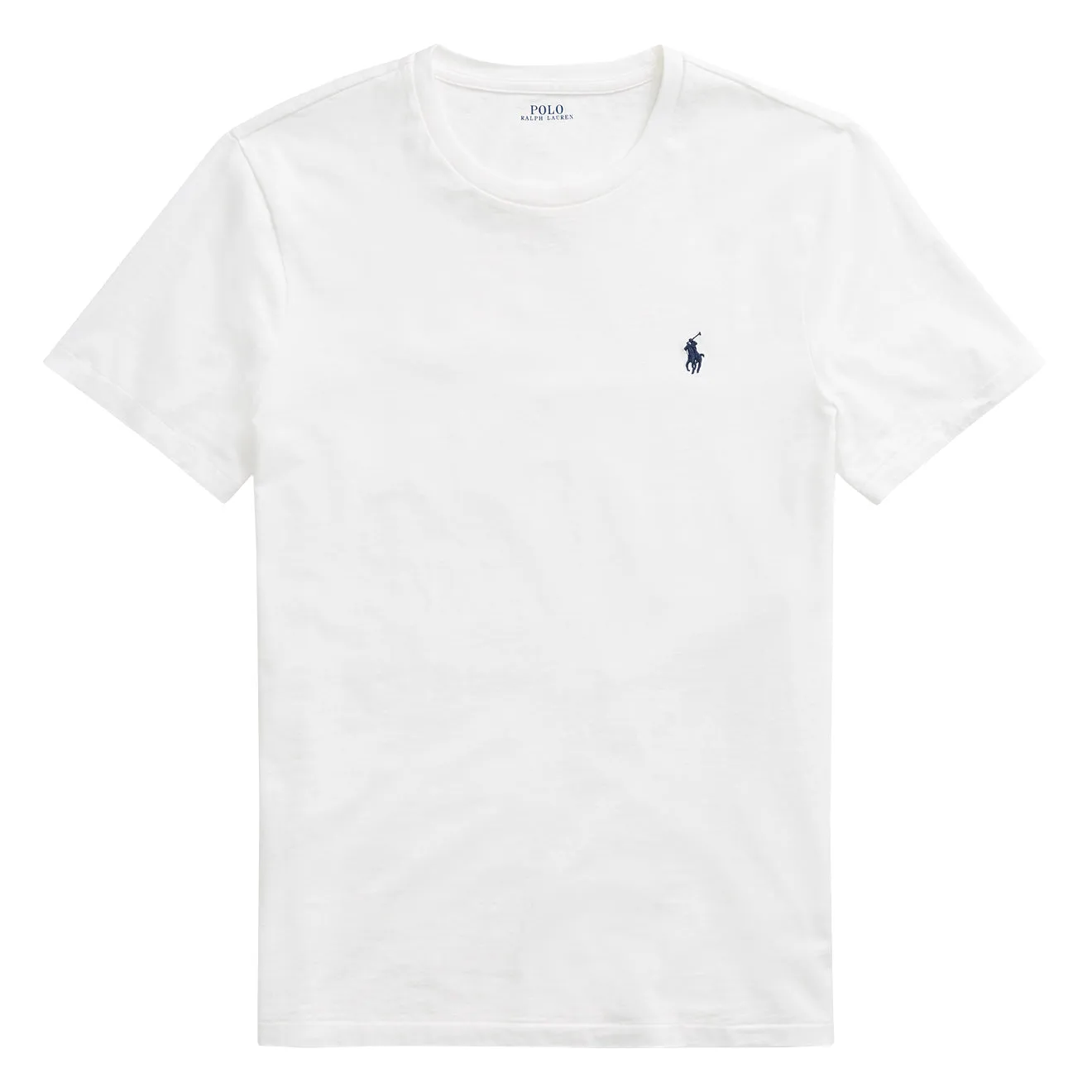 Polo Ralph Lauren T-Shirt en Coton Custom Slim Fit Blanc