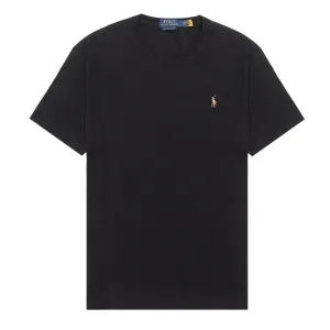 Polo Ralph Lauren T-Shirt Personnalisé Slim Fit en Coton Doux Noir