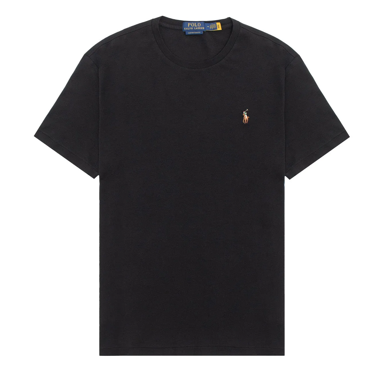 Polo Ralph Lauren T-Shirt Personnalisé Slim Fit en Coton Doux Noir