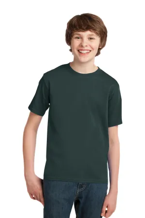 Port & Company T-shirt à manches courtes essentiel pour jeunes - Vert foncé
