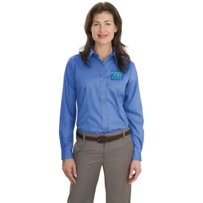 Port Authority Chemise à manches longues pour femmes en sergé infroissable Port Authority