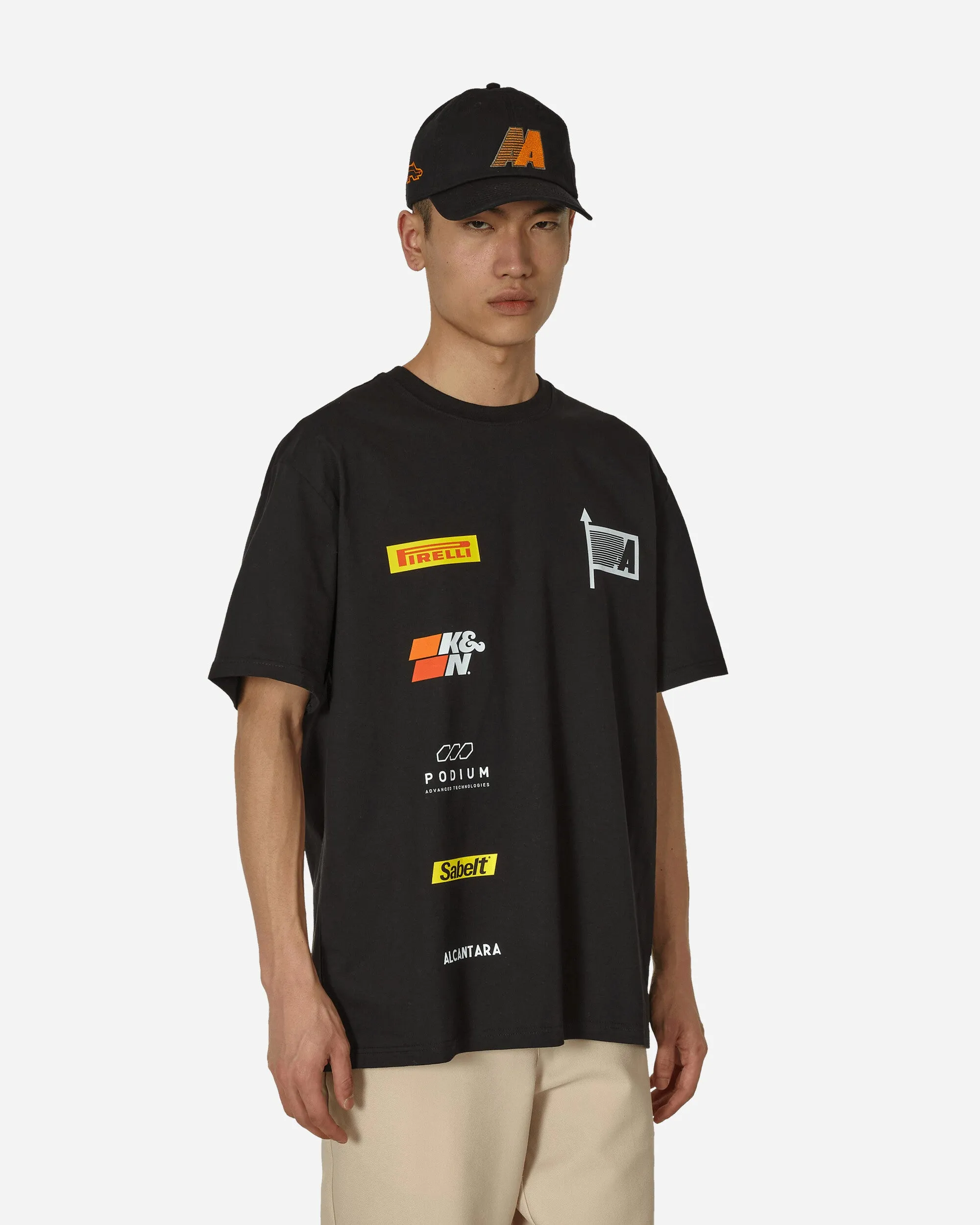 T-shirt de parrainage de course - Noir