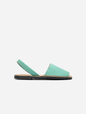 Sandales menorquines en suédine vegan pour femmes Rambu | Turquoise