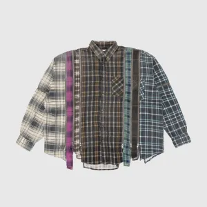 CHEMISE LARGE ZIPPE REBUILD BY NEEDLES 7 CUTS