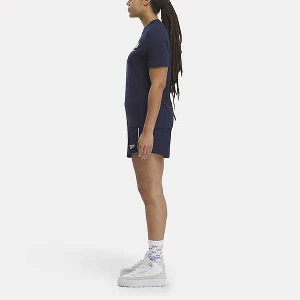 TEE-SHIRT FEMME REEBOK IDENTITY BIG LOGO BLEU MARINE