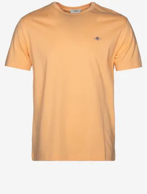T-shirt Regular Fit Shield à manches courtes Orange Pêche
