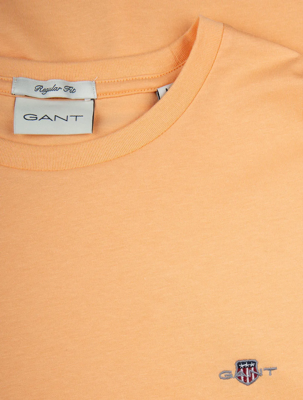 T-shirt Regular Fit Shield à manches courtes Orange Pêche